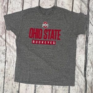 Ohio State Buckeyes OSU Champion Gray Crewneck Mens NCAA Sports Tshirt